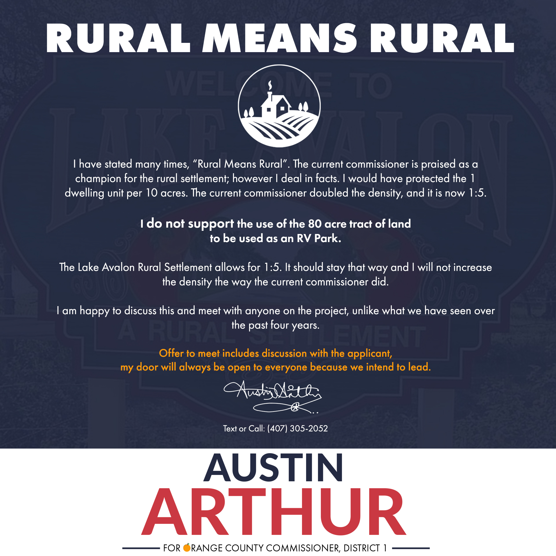 The Avalon Home and Property Owner’s Association is a Florida Not for Profit organization and does not endorse political candidates.