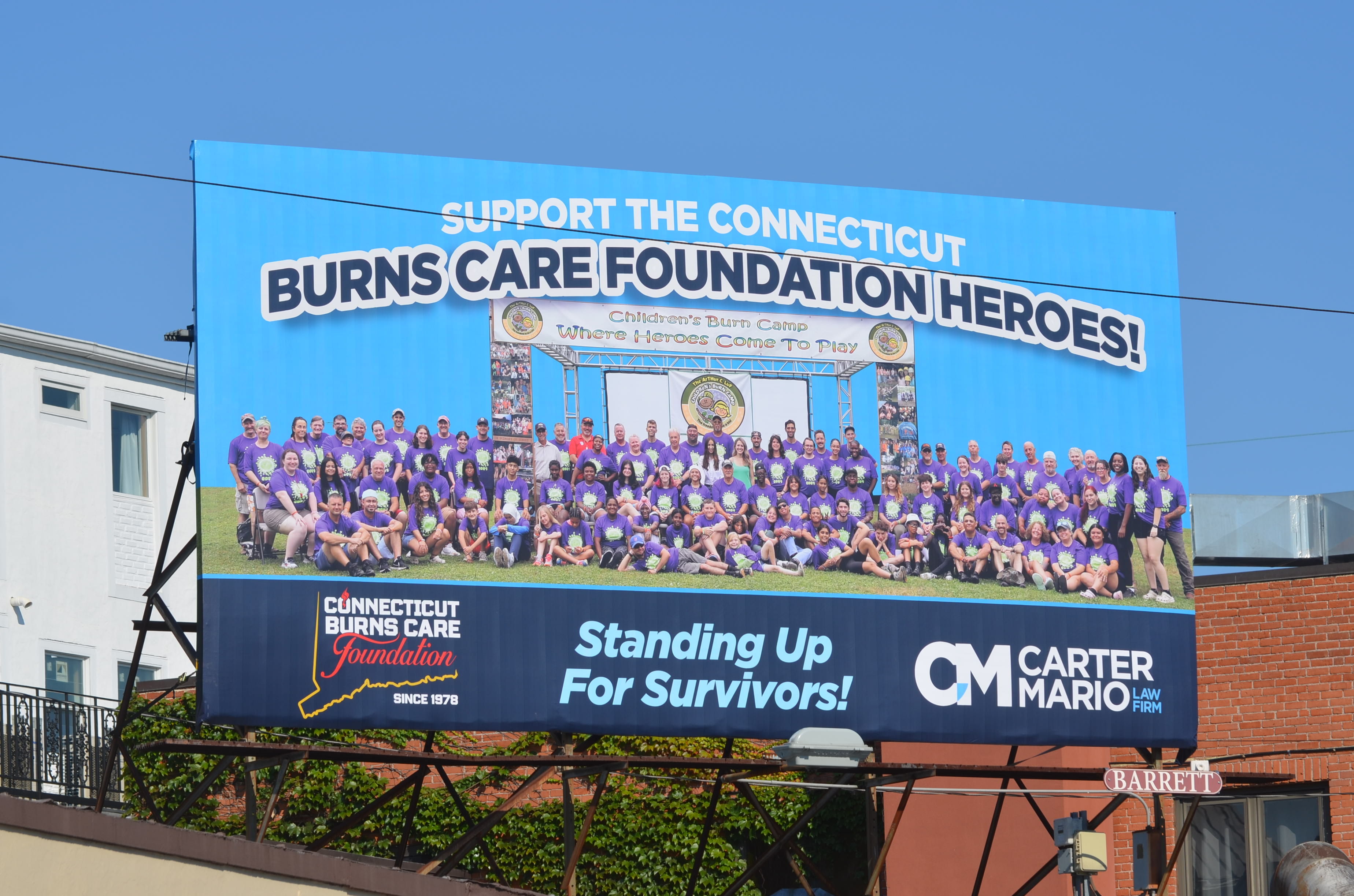 Carter Mario Law Firm Joins Forces with Connecticut Burns Care Foundation to Support Arthur C. Luf Children's Burn Camp