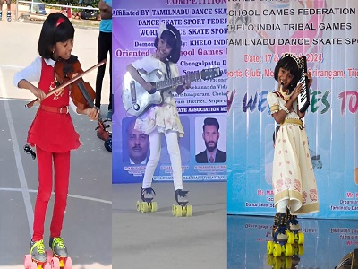 Seven-Year-Old Prodigy Sets India Book of Records with Skate Dancing and Musical Fusion