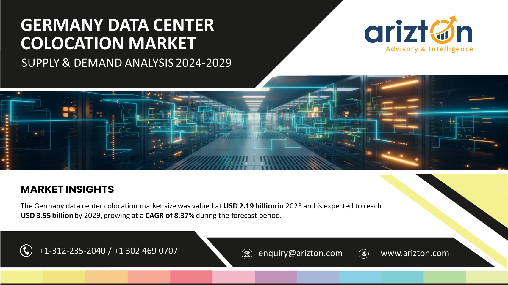 Germany Data Center Colocation Market Investment to Hit $3.55 Billion by 2029, More than 380 thousand Units of Racks to be Utilized in the Next 6 Years - Arizton