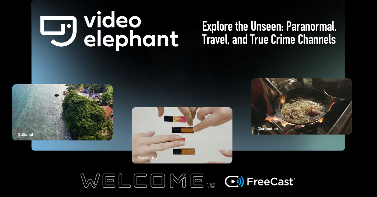 FreeCast Adds Three FAST Channels from VideoElephant	