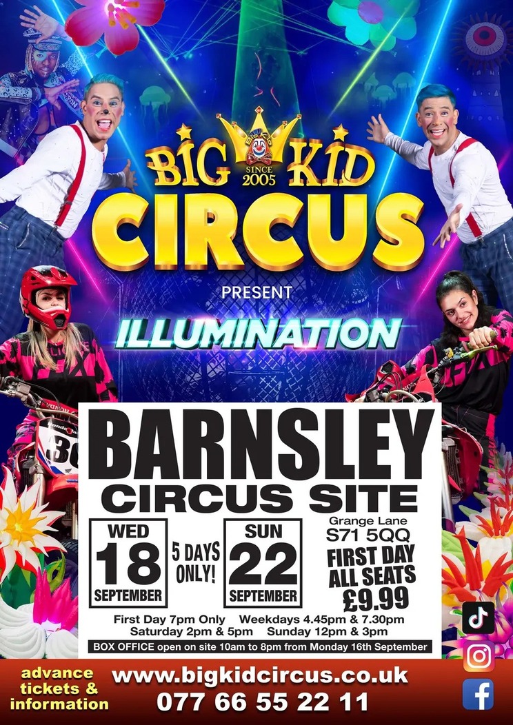 Big Kid Circus Brings Spectacular Show to Barnsley - Featuring Europe’s Only All-Female Riders in the Globe of Death