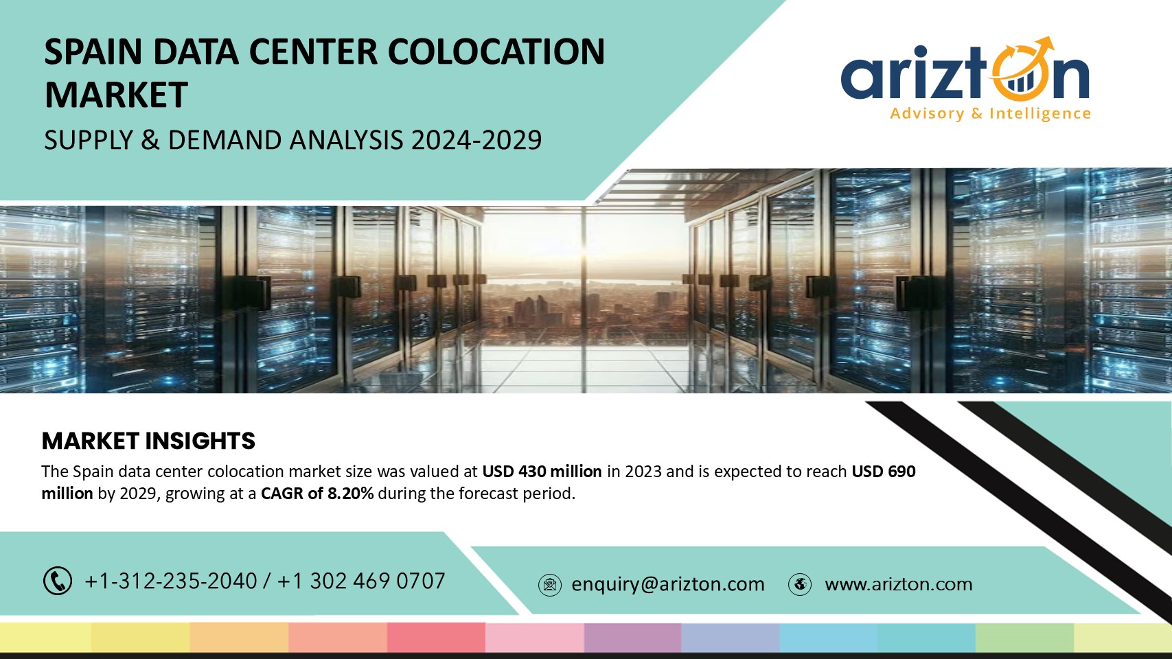 The Spain Data Center Colocation Market Revenue to Reach $690 Million by 2029, More than 500 MW of Power Capacity to be Added in the Next 6 Years - Arizton