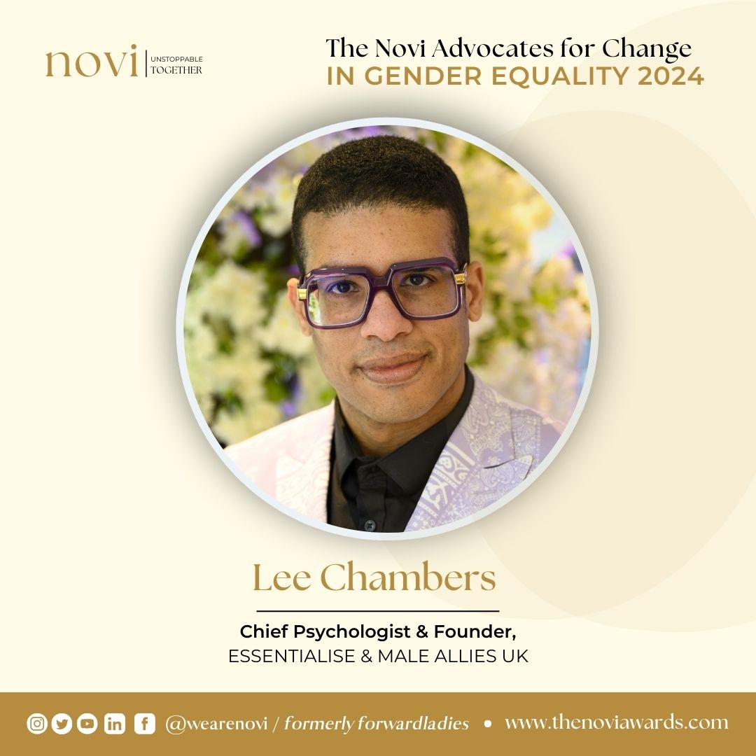 Lee Chambers featured on the Novi Advocates for Change in Gender Equality List