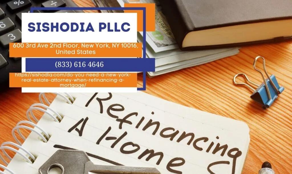 New York Real Estate Attorney Natalia Sishodia Releases Article on the Need for Legal Assistance When Refinancing a Mortgage