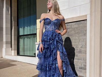 Shining in Style: Discover Dreamyannie's Exquisite Tulle and Sequin Prom Dress Collections