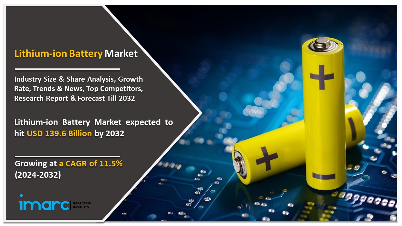 Lithium-Ion Battery Market 2024: Global Size (USD 139.6 Billion), Share Analysis, Growth Factors, and Forecast Report 2032