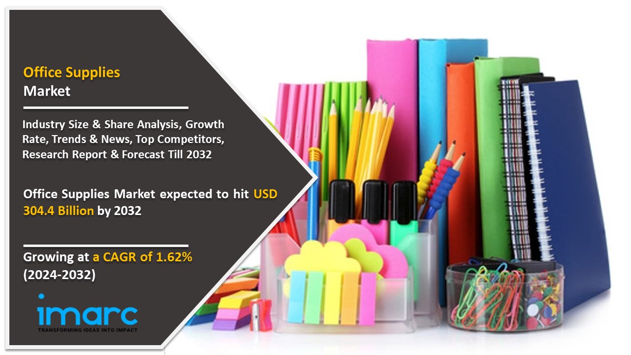 Office Supplies Market 2024: Industry Size (USD 304.4 Billion), Share, Trends Analysis, Forecast Report 2032