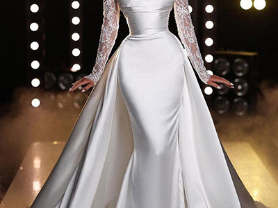 The Hottest Wedding Dress Trend of 2025: Dreamyannie Wedding Dress with Panel Train