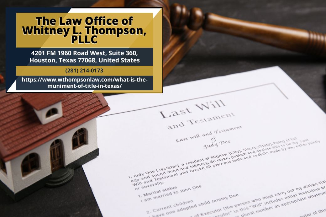 Houston Probate Attorney Whitney L. Thompson Explains Muniment of Title in Texas