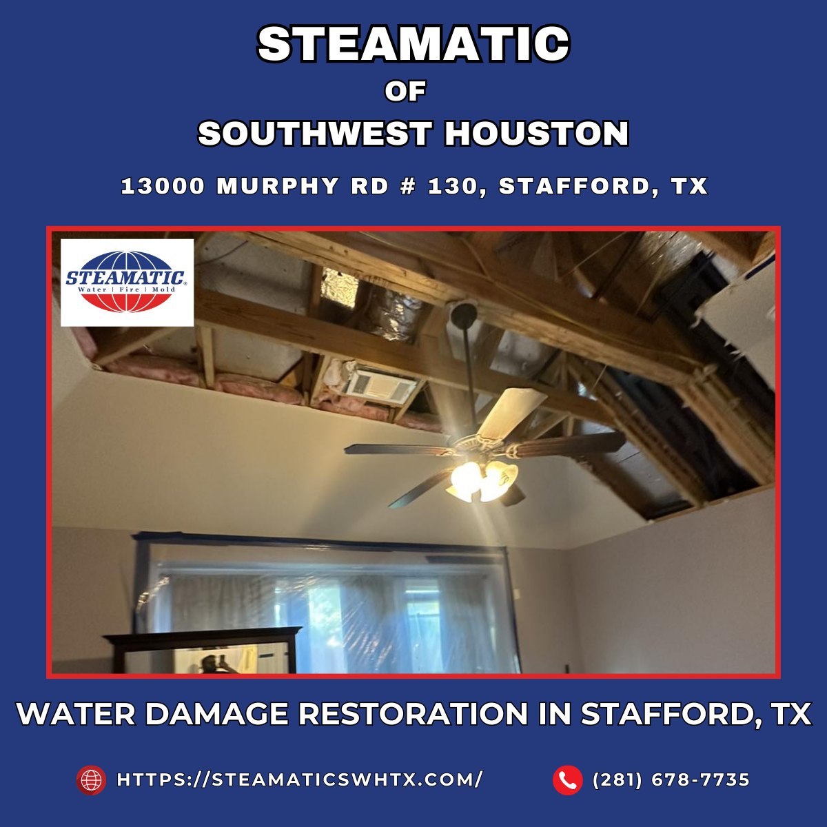 Steamatic of Southwest Houston Recognized as Stafford’s Leading Water Damage Restoration Service