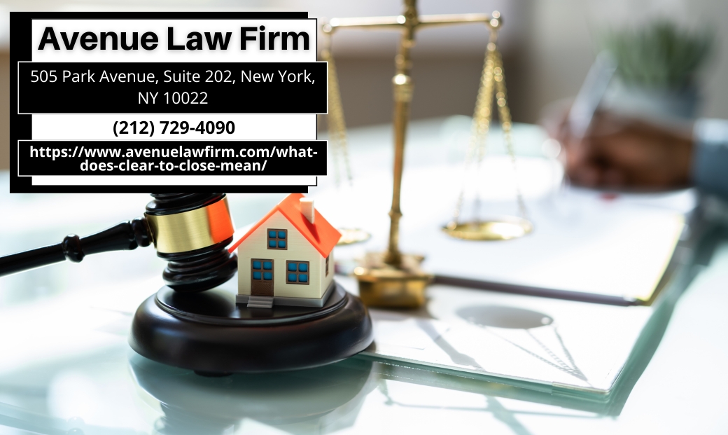 Manhattan Real Estate Attorney Peter Zinkovetsky Explains the Meaning of Clear to Close in New Article