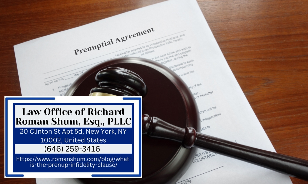 Manhattan Family Law Attorney Richard Roman Shum Releases Article on Prenuptial Agreements with Infidelity Clauses