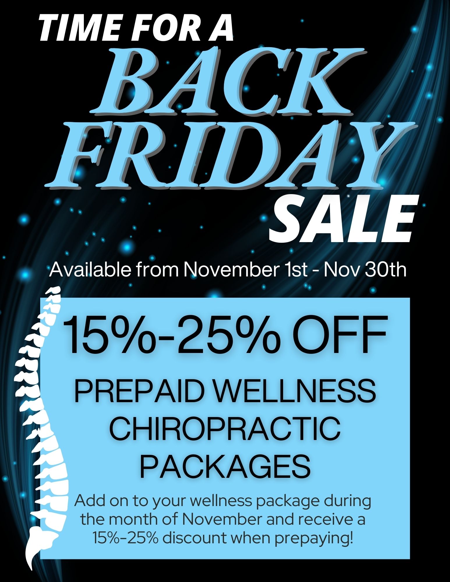 End Of Year Chiropractic Wellness Packages Announced