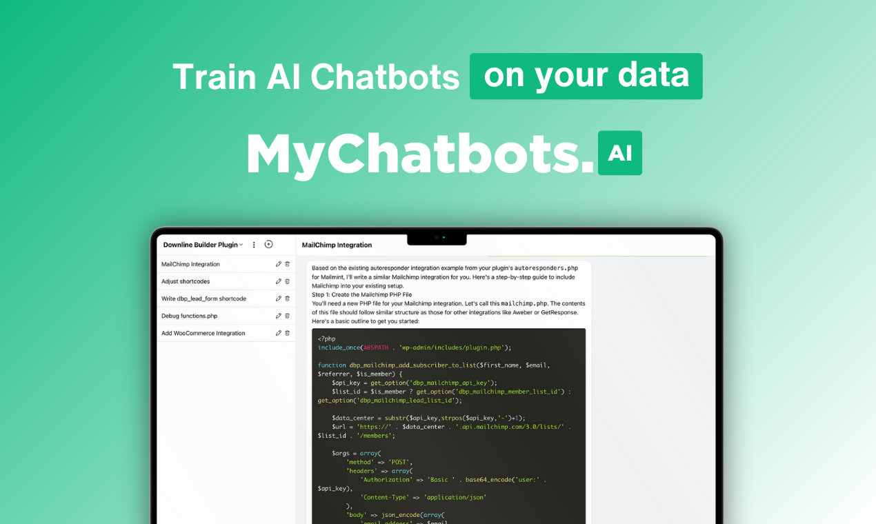 MyChatbots.AI Launches New Platform to Create, Train, and Embed AI Chatbots in Seconds