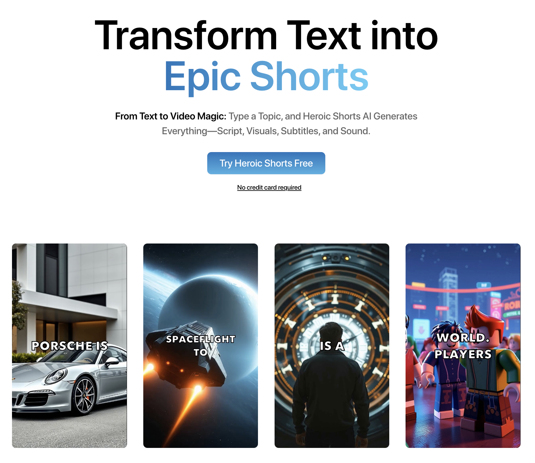 Heroic Shorts Launches AI-Powered Text-to-Video Platform