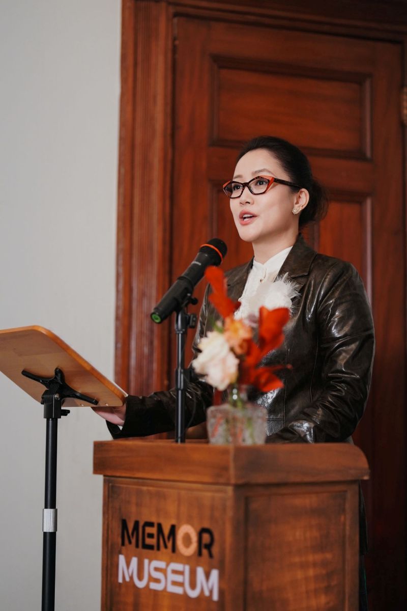 Willa Ao, Director of Memor Museum, Giving Her Speech. 