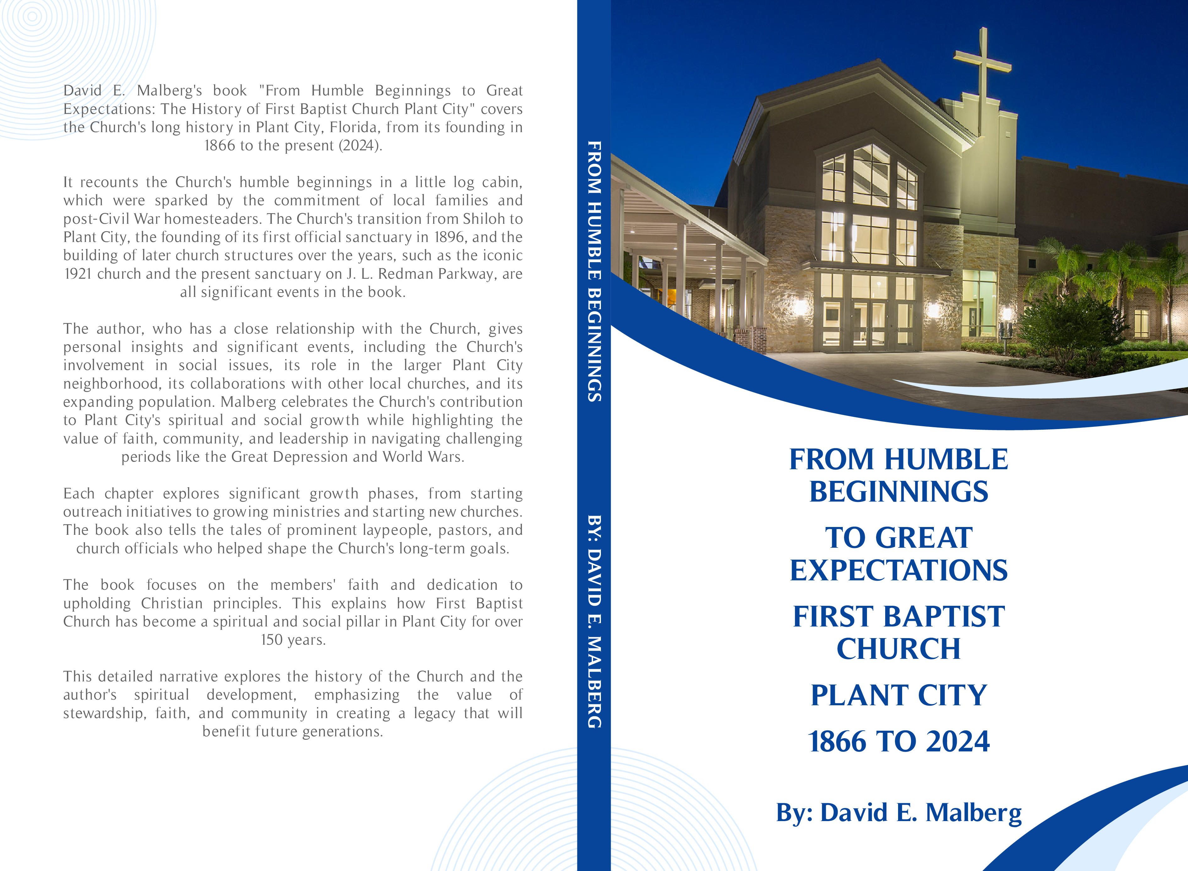 Historic First Baptist Church Plant City Celebrates New Book Publication by David E. Malberg