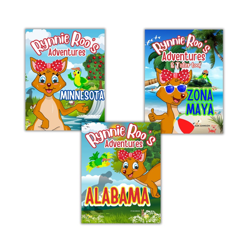 Author Jean Johnson Releases Three New Books in the Rynnie Roo's Adventures Children’s Picture Book Series