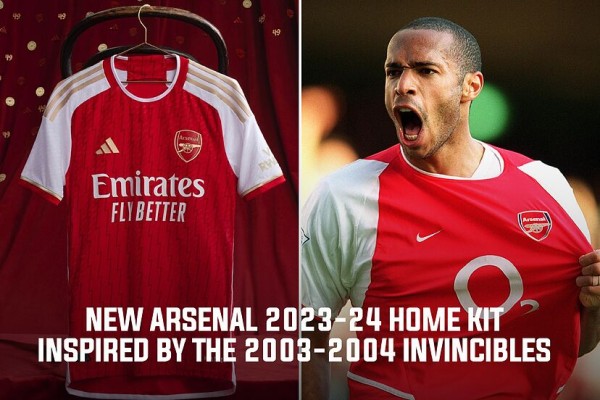 Arsenal unveil new home kit for 2022-23 featuring 'lightning bolt' design